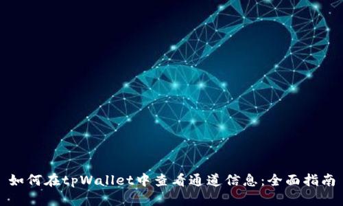 如何在tpWallet中查看通道信息:全面指南